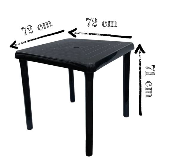 Mesa plastica Cuadrada